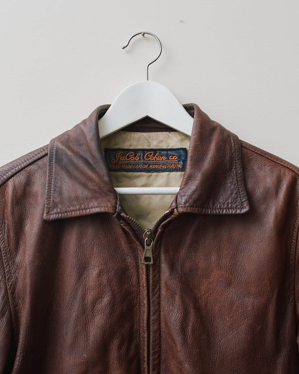Jacob Cohen Co Leather Jacket Handmade