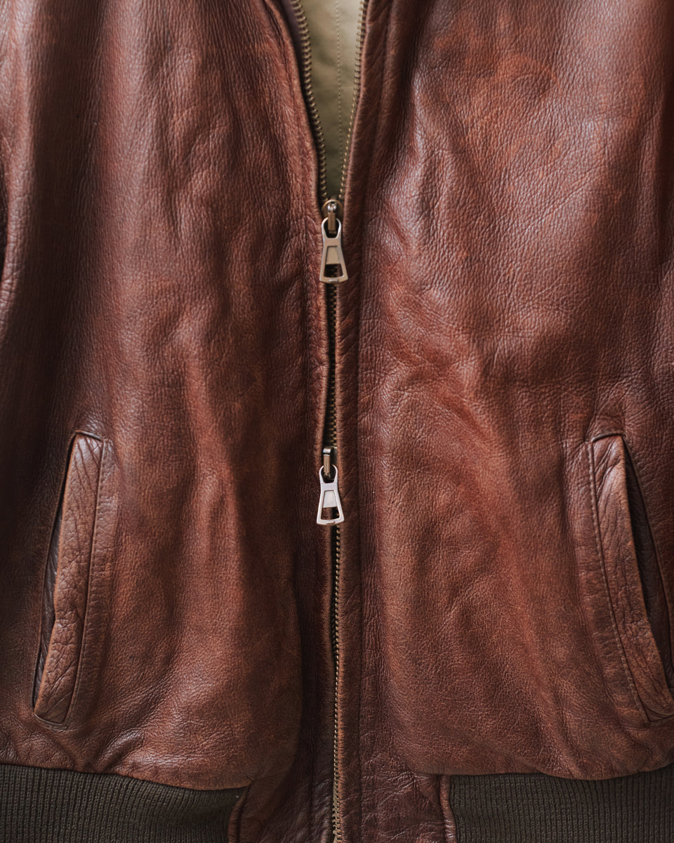 Jacob Cohen Co Leather Jacket Handmade