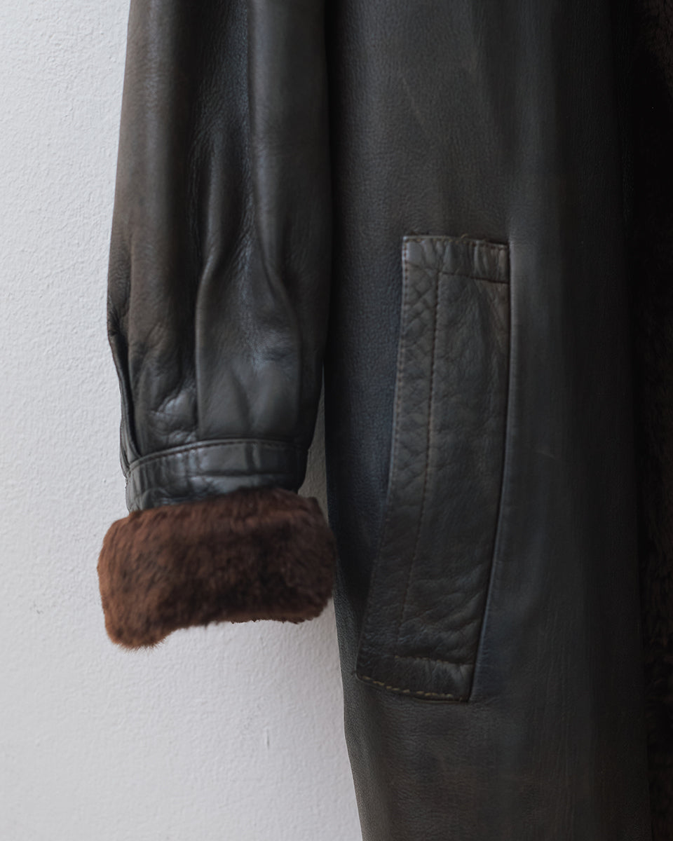 Yves Saint Laurent Fourrures Leather Jacket